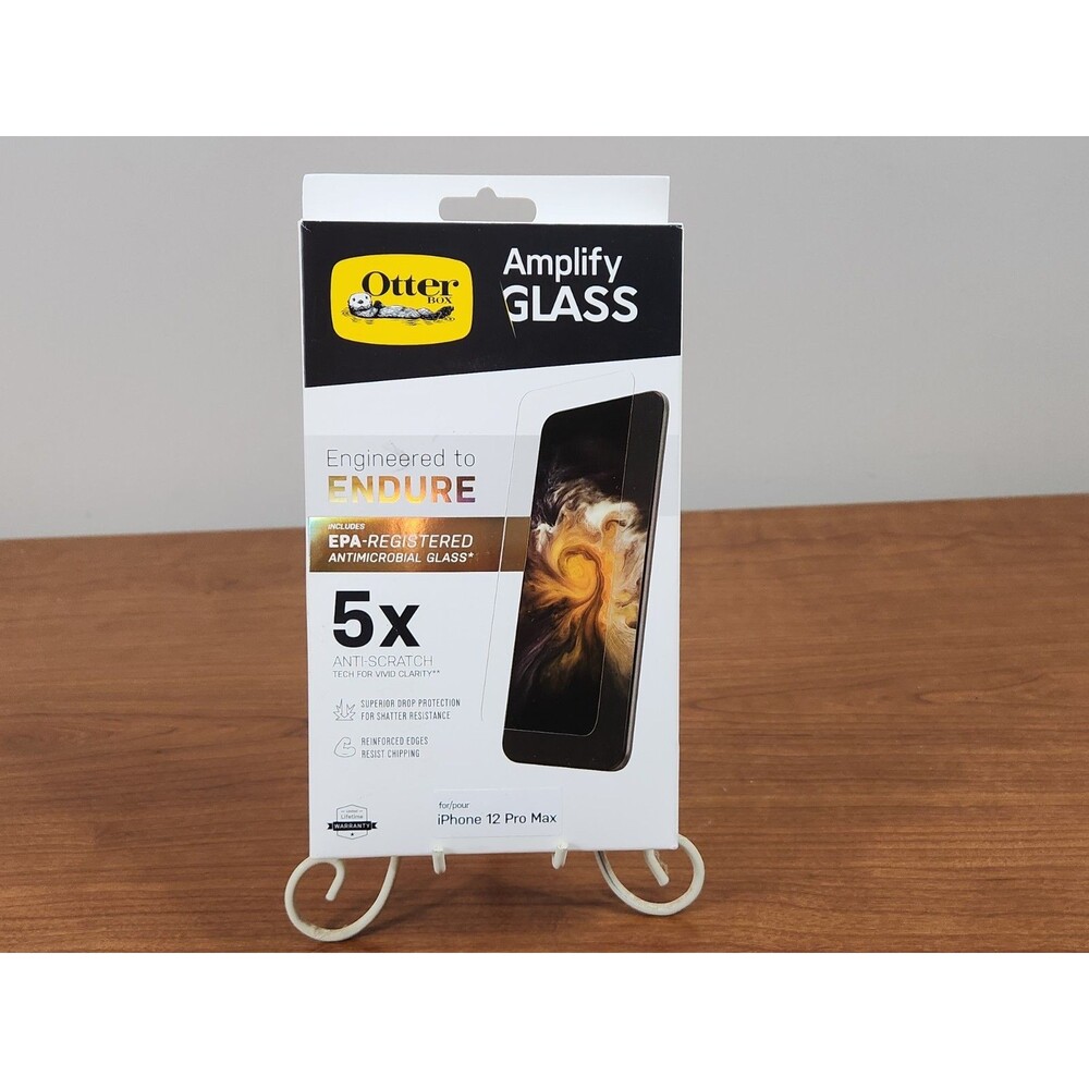 OtterBox Amplify Glass Screen Protector for iPhone 12 Pro Max - Antimicrobial